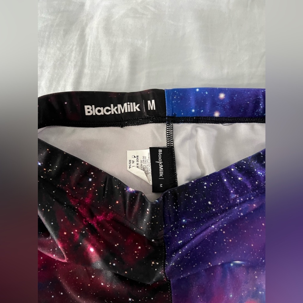 Blackmilk Galaxy Purple Leggings - Picture 3 of 4